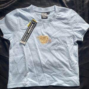 Santa Cruz Skateboards Light Blue Kids Graphic Tee with Heart Logo